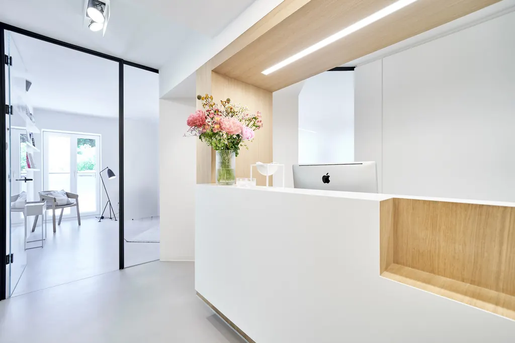 Reception of the Dr. Nora Buchner dental practice